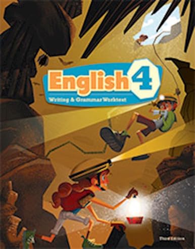 BJU Press English 4 Worktext 3rd Edition - Homeschool Curriculum for 4th Grade Students | Perfect for Homeschooling, Classroom Learning & Self-Study