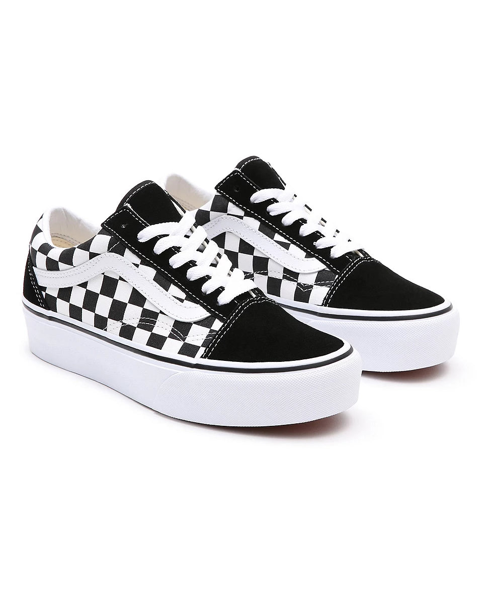Vans Old Skool Platform Sneakers for Women & Men - Classic Skate Shoes with Cushioned Comfort - Perfect for Streetwear, Skateboarding & Casual Outfits