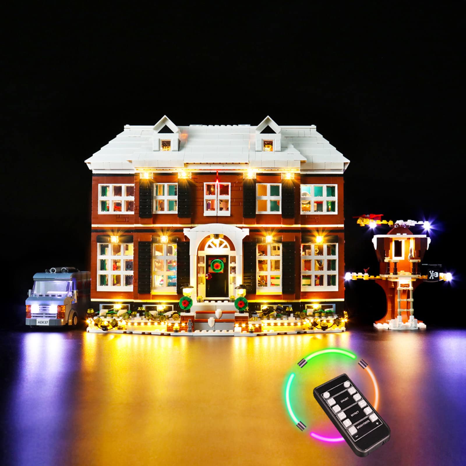 LED Light Kit for Lego Home Alone Building Set - Compatible with Lego Ideas 21330 | Creative Lighting Accessory for Holiday Home Decoration & Model Display