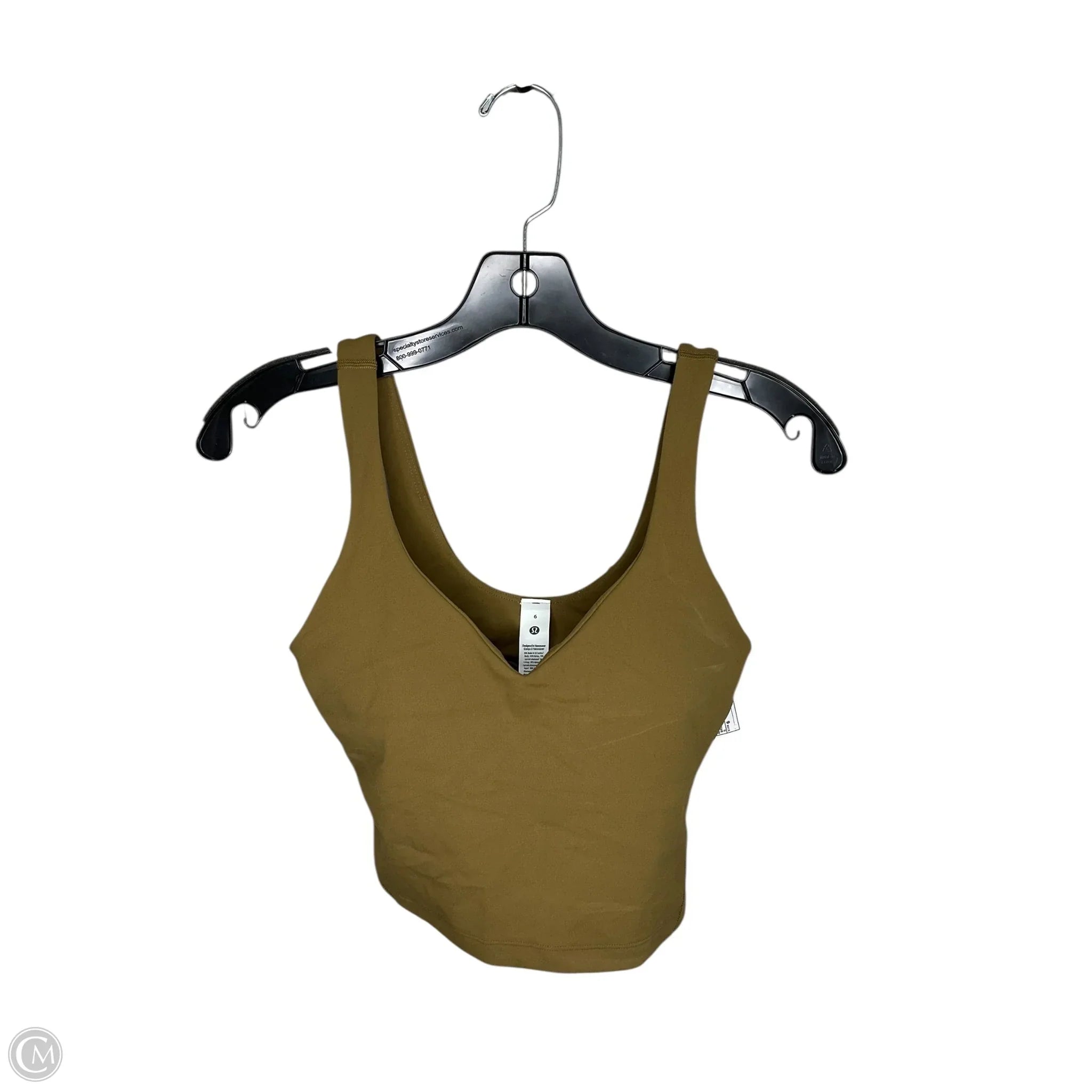 Lululemon Bronze Athletic Sports Bra - Size 6 - High Support Workout Top for Running, Yoga & Gym
