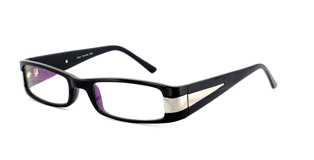 Stylish Metal and Plastic Rectangle Eyeglasses JV534 - Perfect for Reading, Work, and Fashion Accessories