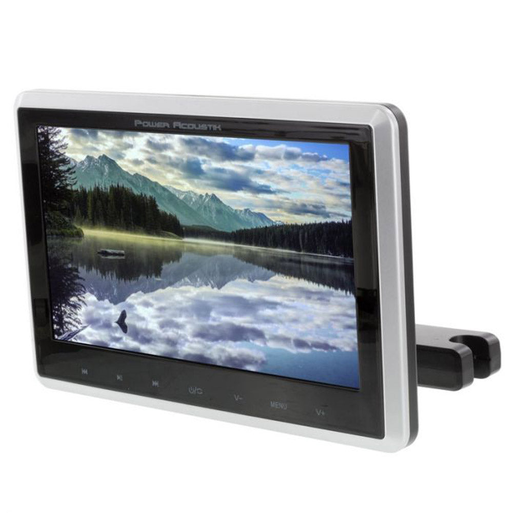 Power Acoustik PHD 101 10.3 Inch LCD Headrest Monitor with Built-In DVD Player, IR Wireless & Headphone Input - Perfect for Car Backseat Entertainment System