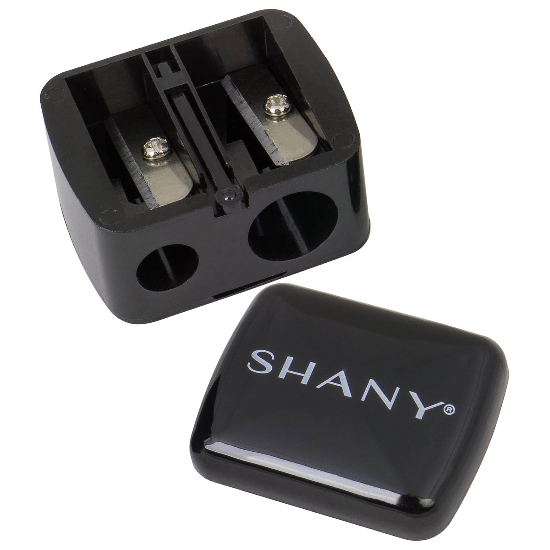 Professional Cosmetic Pencil Sharpener - Dual Hole for Eye & Lip Pencils - Perfect for Makeup Artists & Home Beauty Kits - Great for Travel & Salon Use