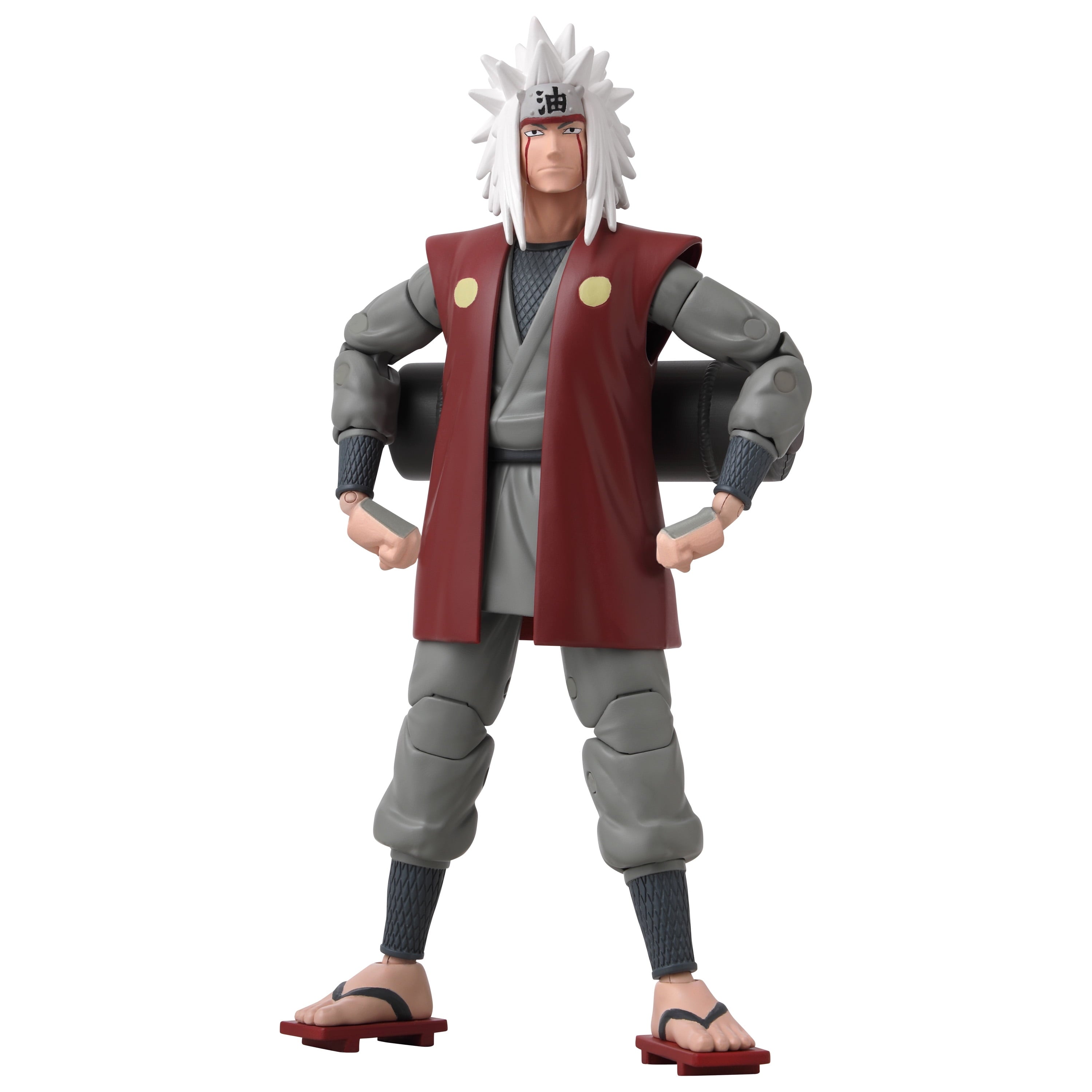 Bandai Naruto Uzumaki & Jiraiya Anime Action Figures - Collectible Ninja Heroes for Display & Cosplay Play