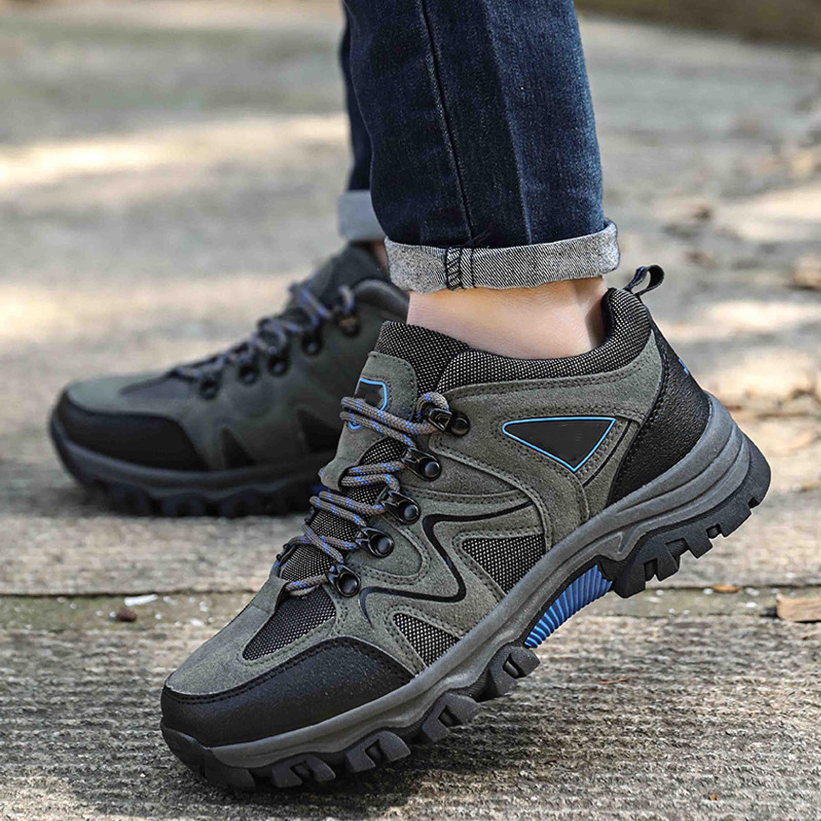 **Men's Lightweight Breathable Orthopedic Hiking Shoes - Waterproof Outdoor Trekking & Walking Shoes for Comfort & Support - Perfect for Hiking, Camping & Travel**