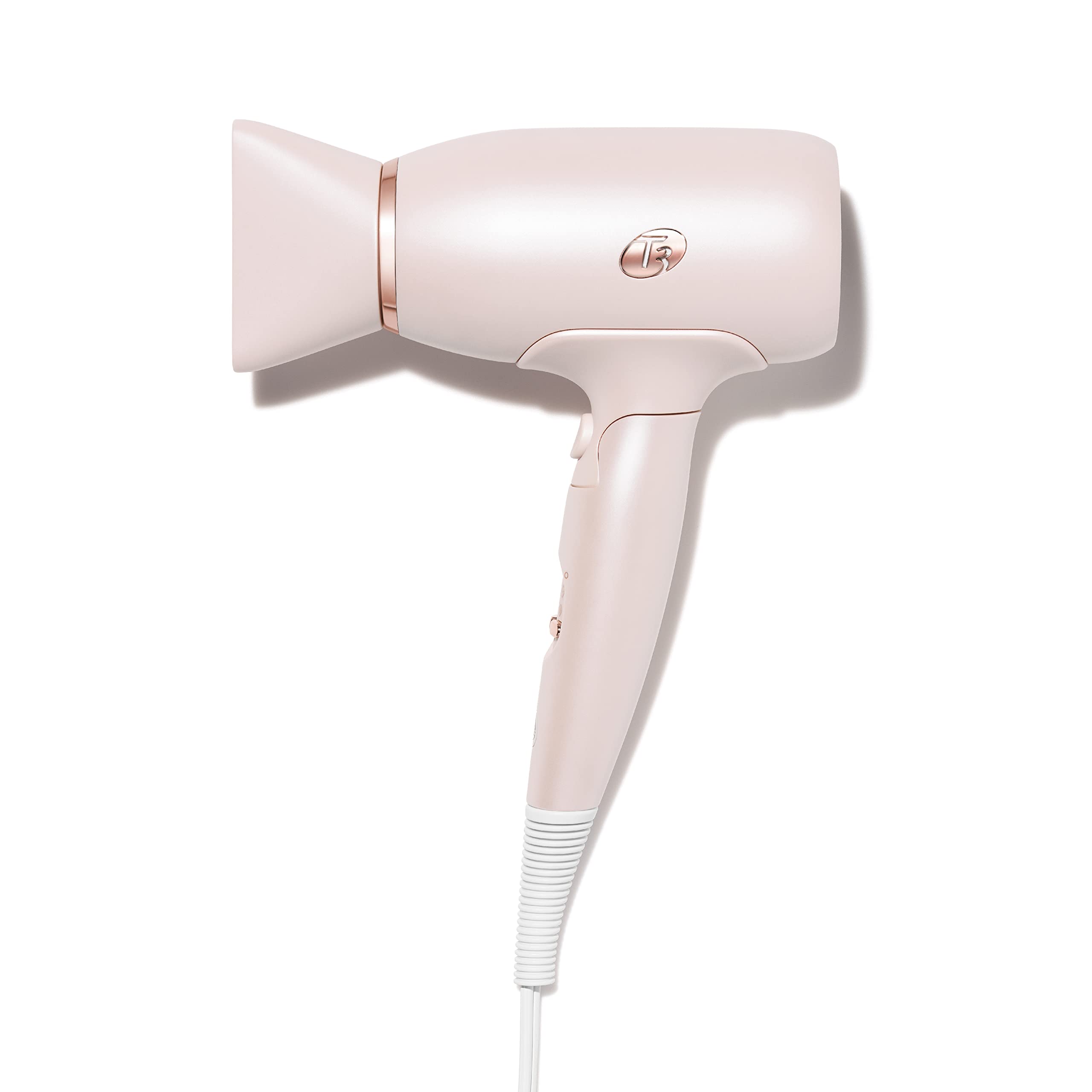 T3 Afar Lightweight Travel Hair Dryer - Dual Voltage, Folding Handle, Fast Drying & Frizz Control | Perfect for Hotels, Gym, Vacation & On-the-Go Styling
