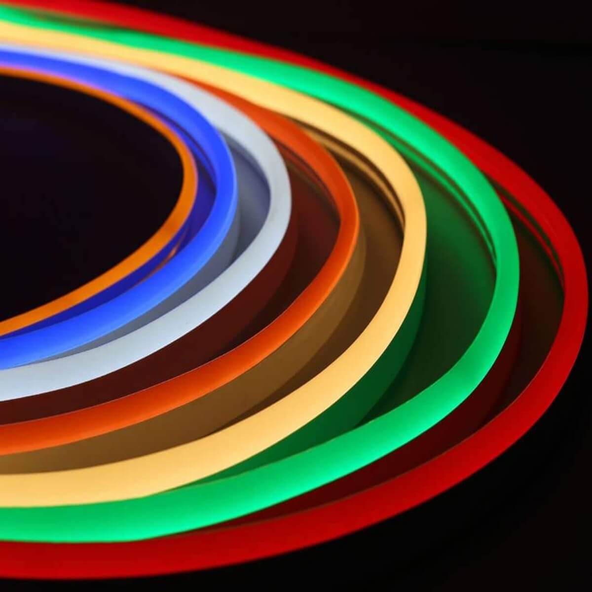 120V Neon Strip Lights RGB - Standard Size with Custom Cuts for Home Decor, Bedroom, Party & Bar Lighting