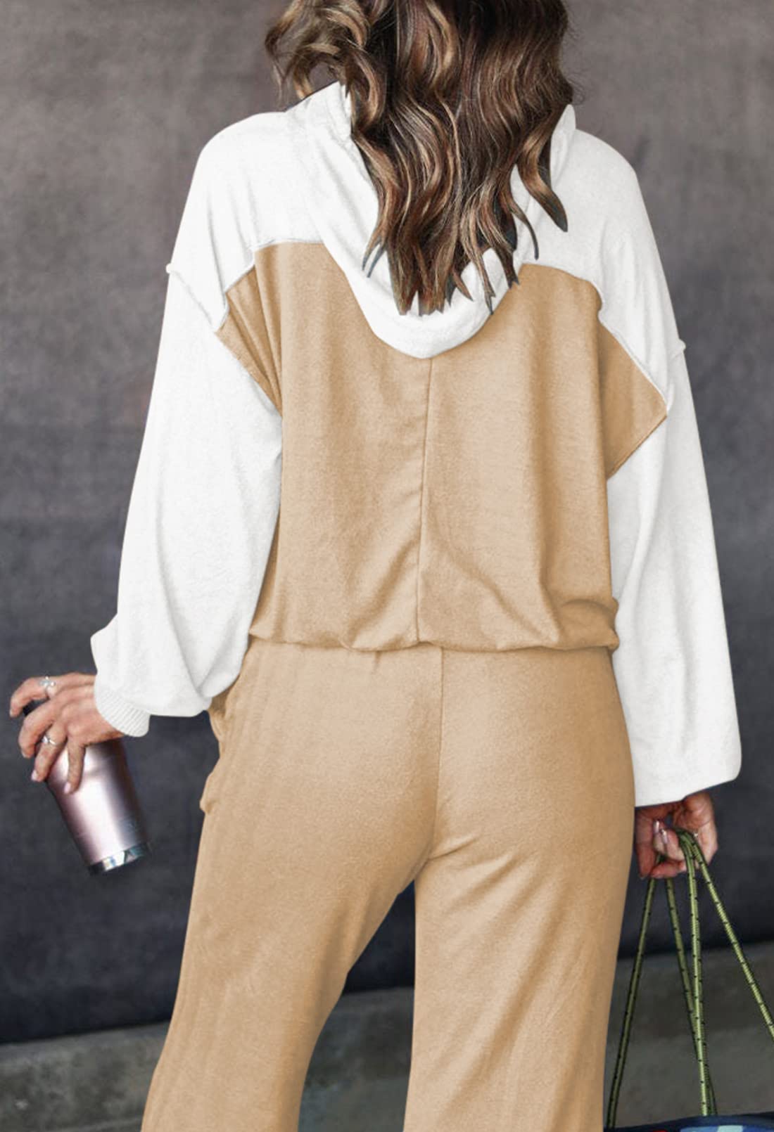 Pink Queen Women's 2-Piece Sweatsuit Set - Hoodie & Joggers for Lounge & Workout