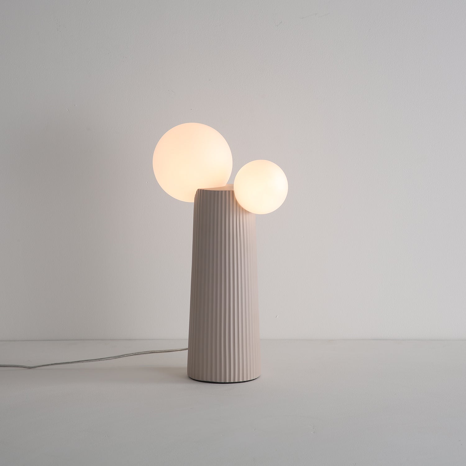 Modern LED Land Table Lamp - Adjustable Brightness, USB Charging Port for Bedroom, Living Room, Office - Perfect for Reading, Working & Night Light