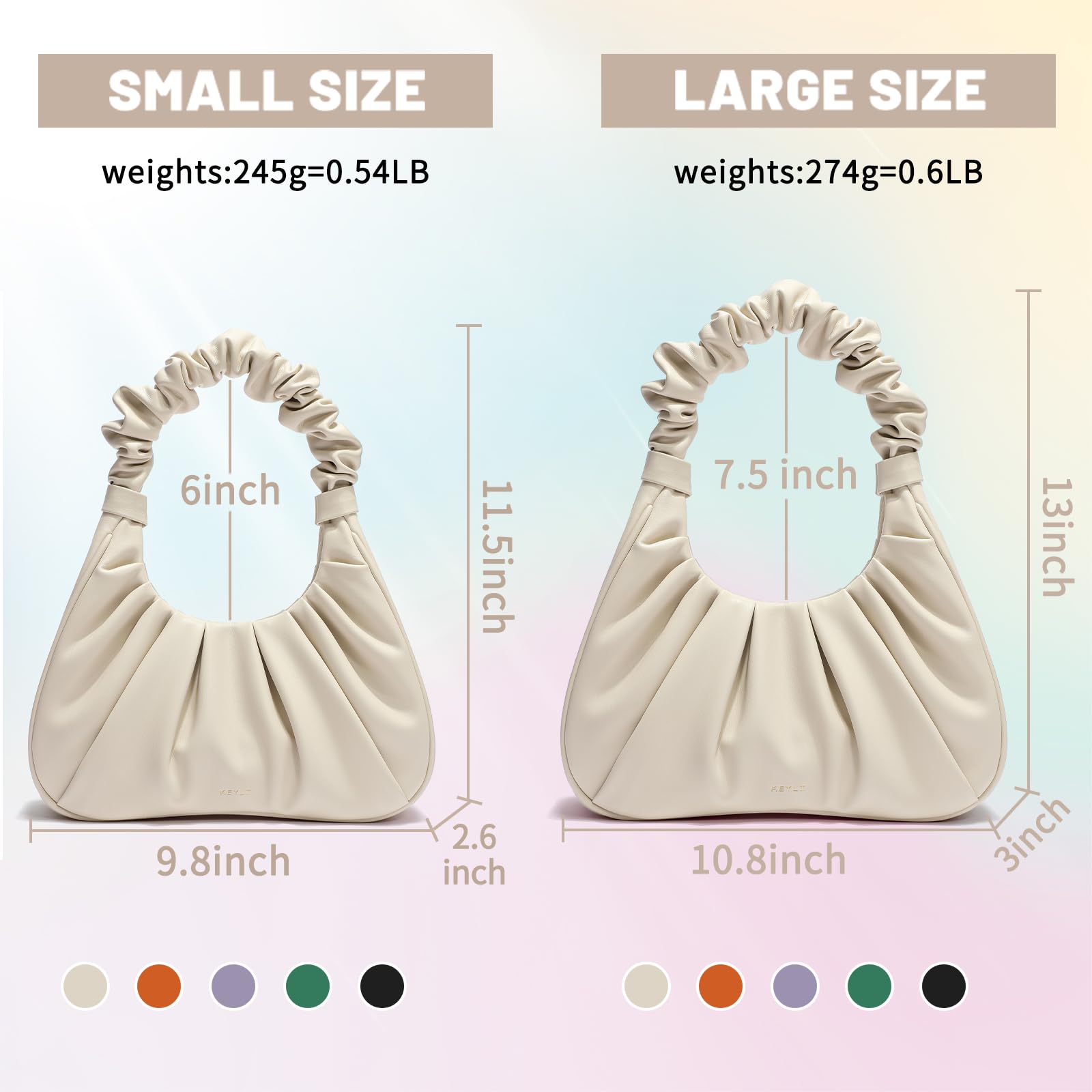 Keyli Mini Cloud Design Handbag for Women - Cute Shoulder Bag, Hobo Tote & Magnetic Closure Clutch | Perfect for Date Night, Shopping & Everyday Use