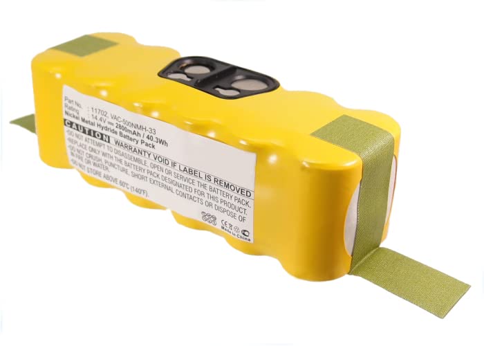 Synergy Digital Vacuum Cleaner Replacement Batteries for iRobot Roomba 536 - Ni-MH 14.4V 3500mAh (5-Pack) | Long-Lasting Power for Efficient Robot Vacuum Cleaning at Home