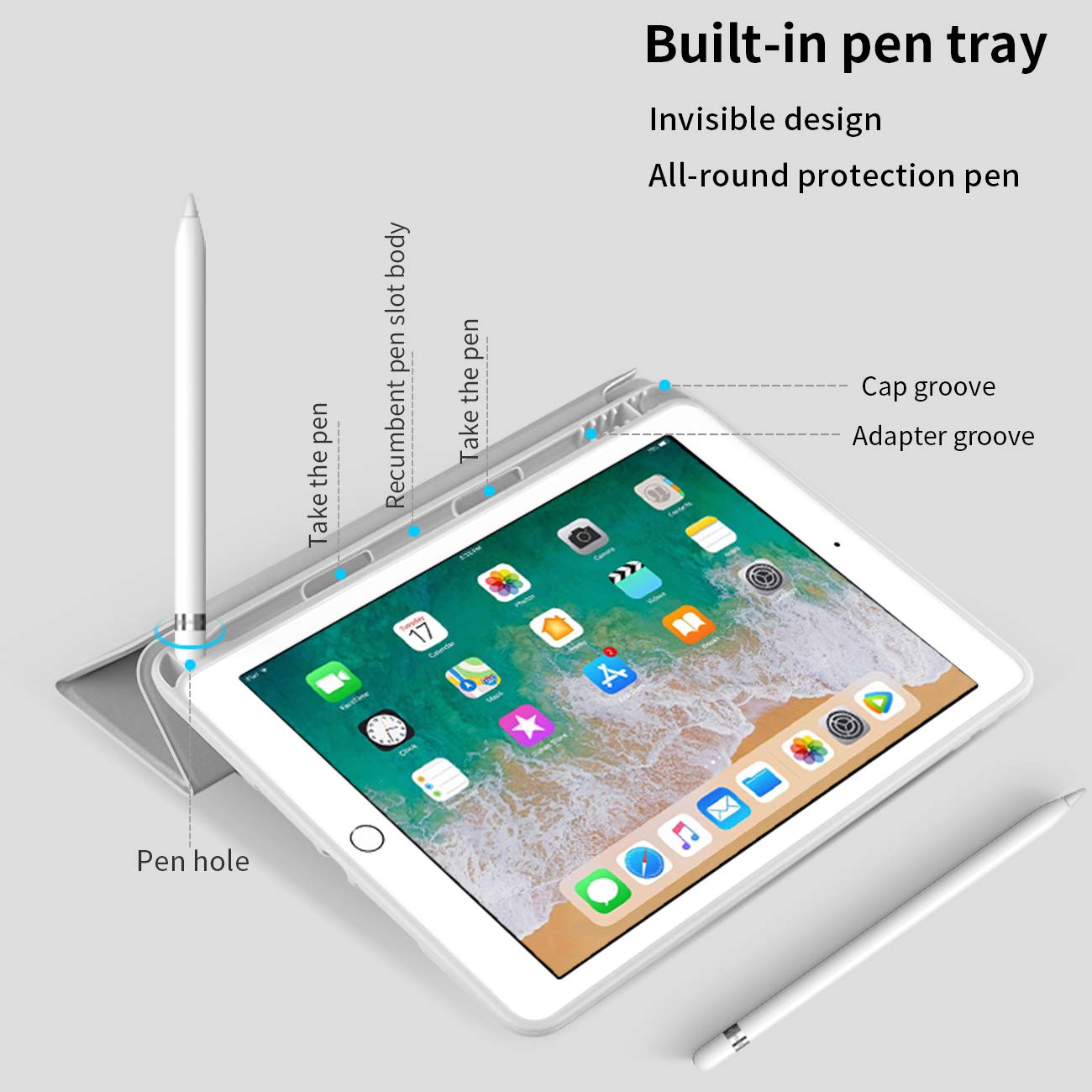 Premium Lightweight Trifold Smart Case for iPad Air 3 10.5