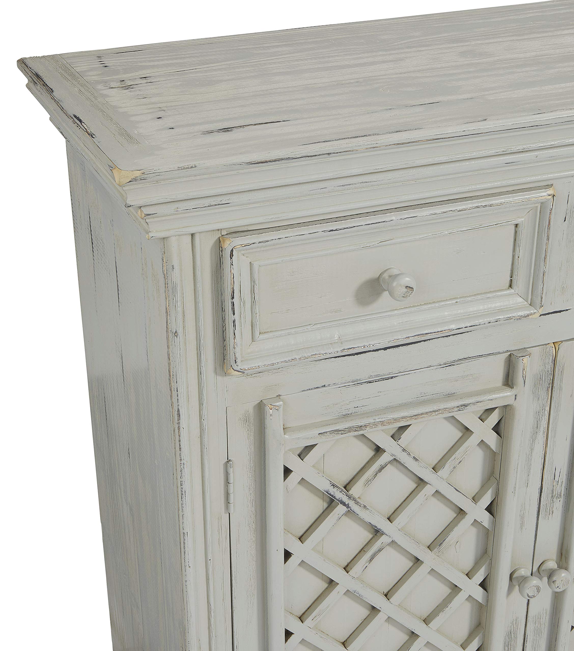 Progressive Furniture Audrey Accent Cabinet in Gray - Stylish Storage Solution for Living Room, Bedroom & Entryway