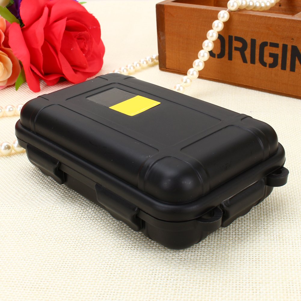 VGEBY Waterproof Shockproof Storage Box with Foam Insert - Portable Outdoor Tool Box for Camping, Fishing, Emergency Survival Gear Organization