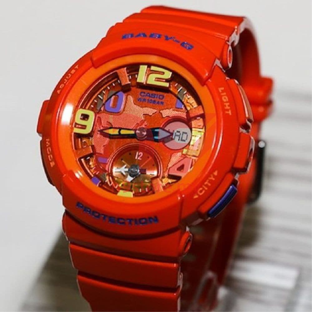 CASIO BABY-G BGA-190-4BDR Women's Digital Sports Watch - Shock Resistant, Water Resistant, LED Light - Perfect for Running, Swimming & Outdoor Activities