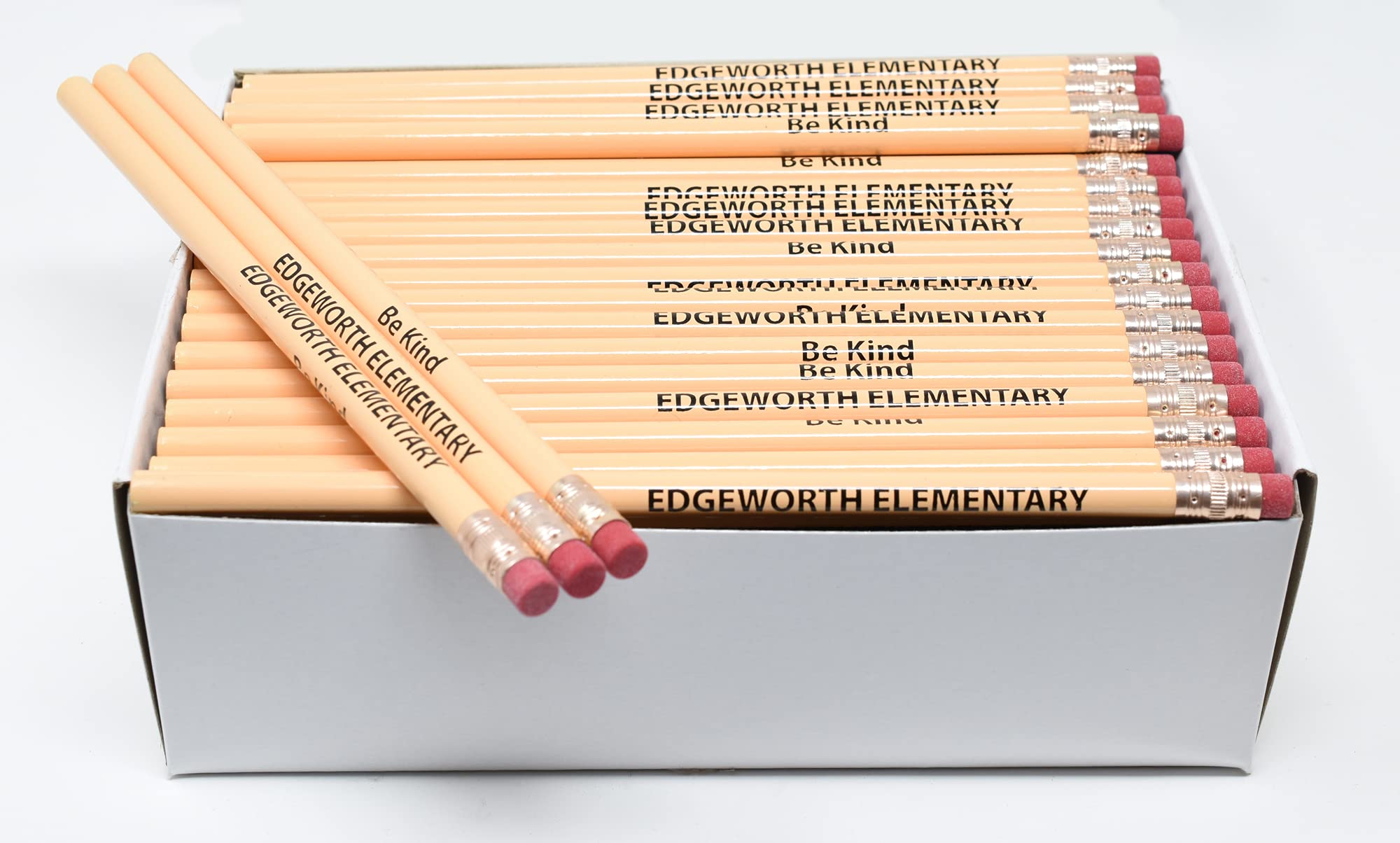 Personalized Round Pencils with Custom Imprint - 144 Count Box (19 Vibrant Colors) for Office, School, Events & Promotional Giveaways