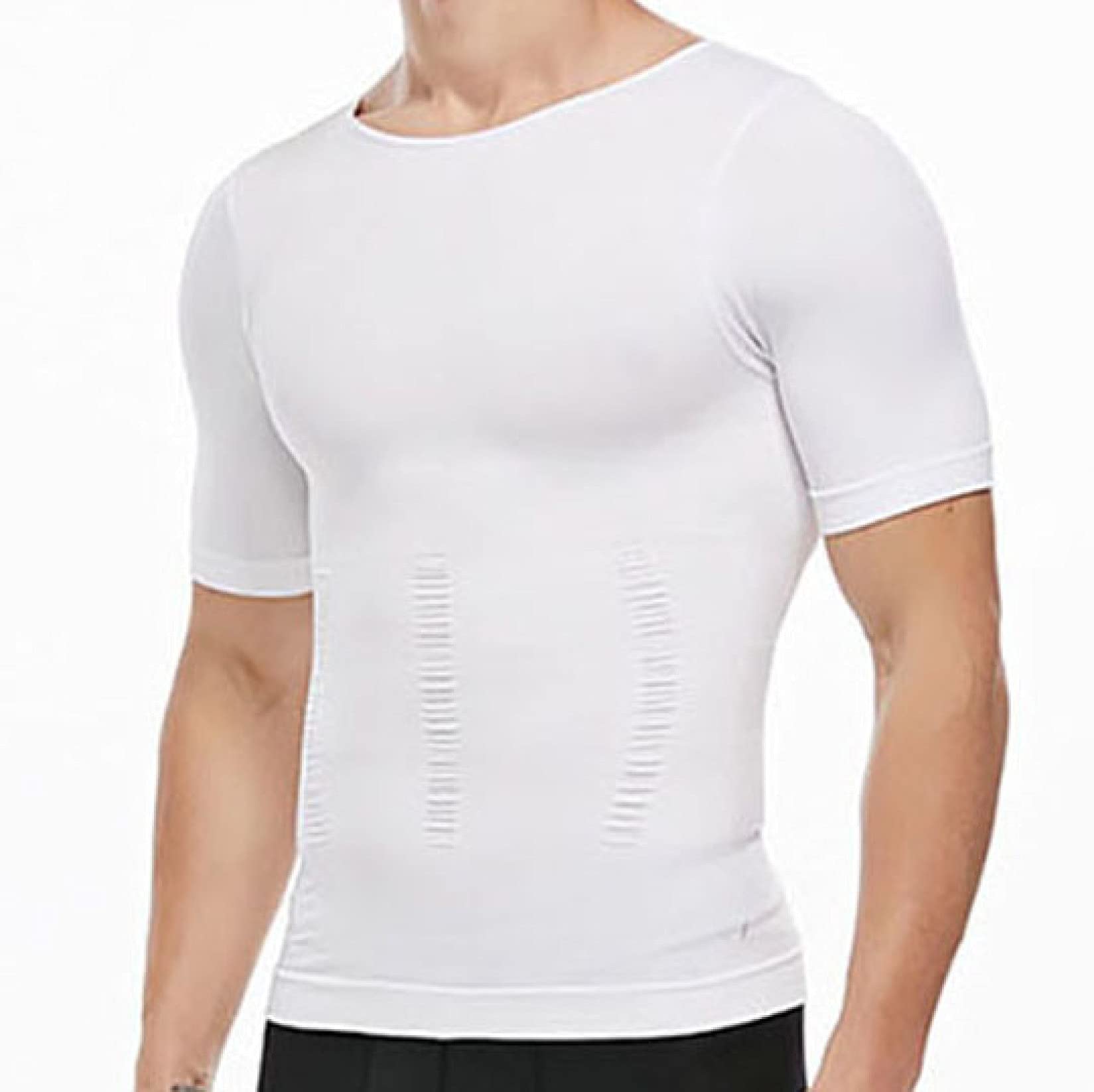 Men's Slimming Compression Romper Bodysuit - Seamless Gym Underwear for Fitness & Body Shaping - Breathable Workout Undershirt for Running, Yoga & Training