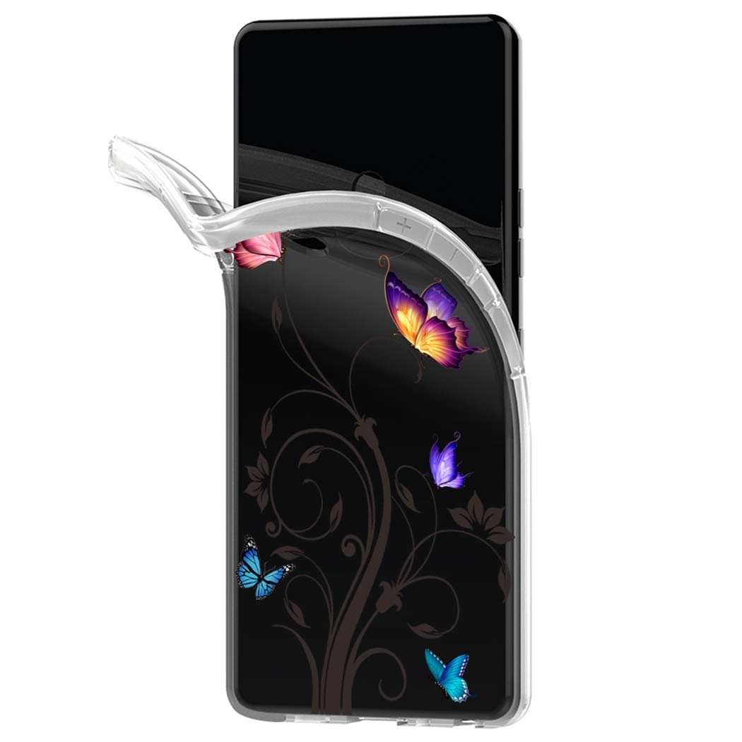 Premium Clear TPU Shockproof Protective Phone Case for iPhone Xs Max (6.5 inch) - Butterfly Design, Soft Transparent Cover for Women & Girls | Perfect for Everyday Use, Work, Travel & Outdoor Activities