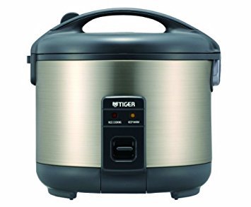 Tiger JNP-S10U 5.5-Cup Electric Rice Cooker & Food Warmer with Stainless Steel Finish - Perfect for Small Kitchens, Dorms, and Office Use