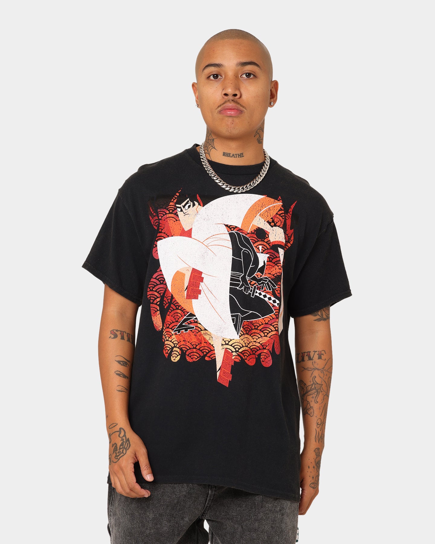 Vintage Samurai Jack T-Shirt Black - Retro Cartoon Graphic Tee for Men & Women - Perfect for Casual Wear, Cosplay, and Anime Fans