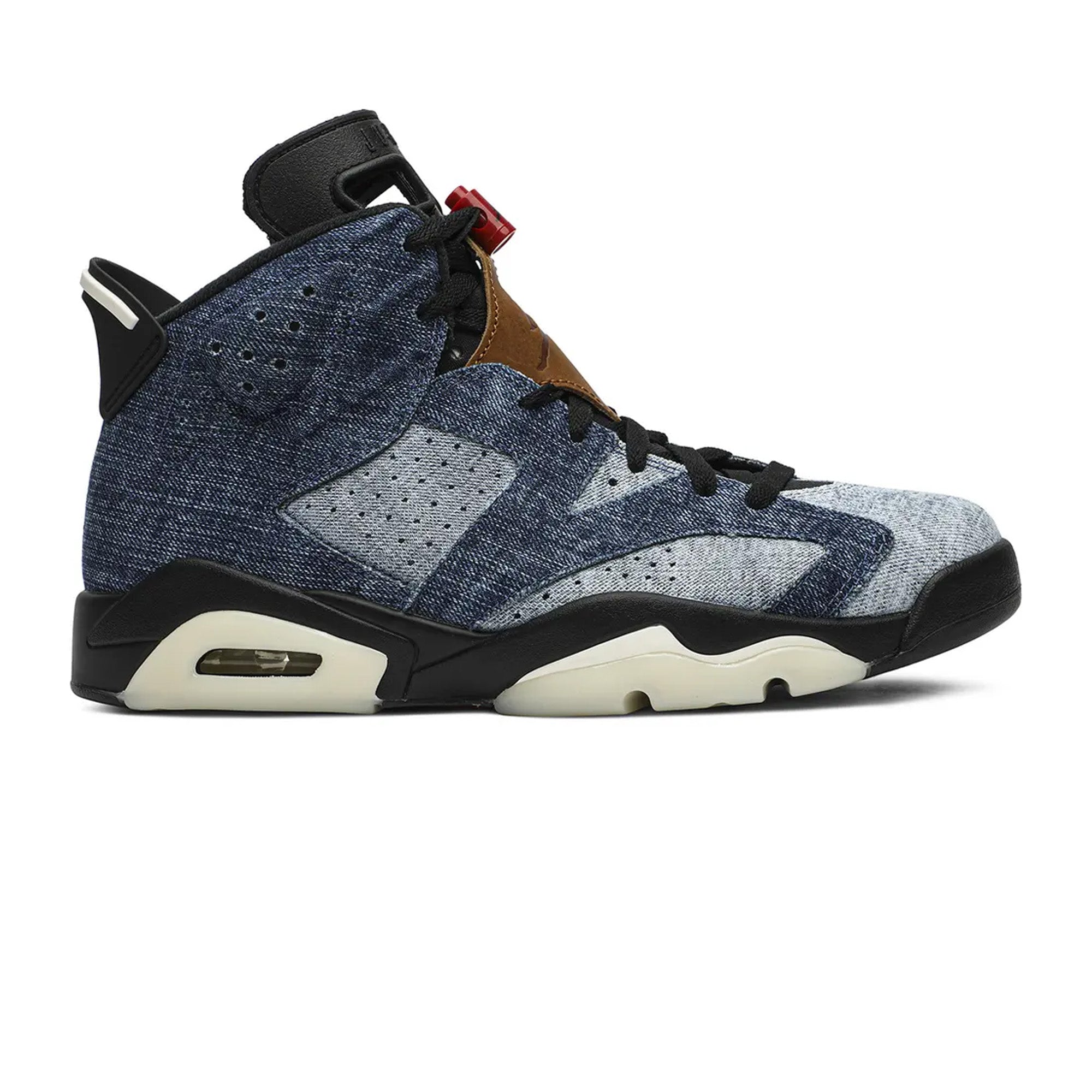 Air Jordan 6 'Washed Denim' Retro Sneakers - New Men's Basketball Shoes for Casual Wear & Street Style