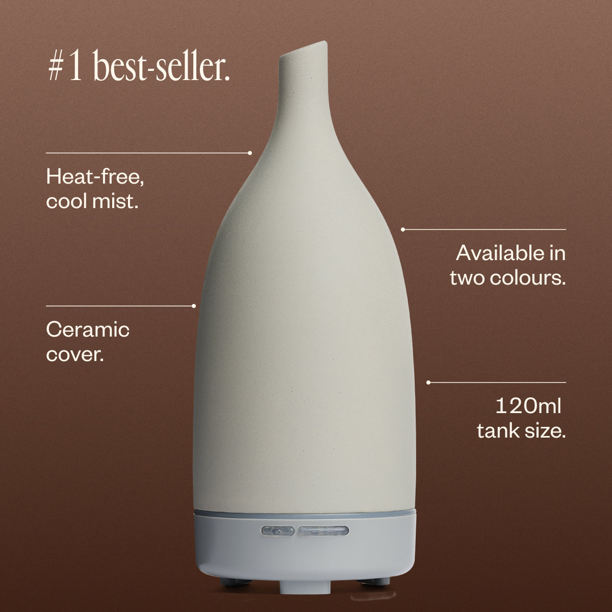 Aroma Om Essential Oil Diffuser | Natural Stone Ultrasonic Humidifier for Home, Office, Yoga & Meditation - Relaxing Aromatherapy Gift