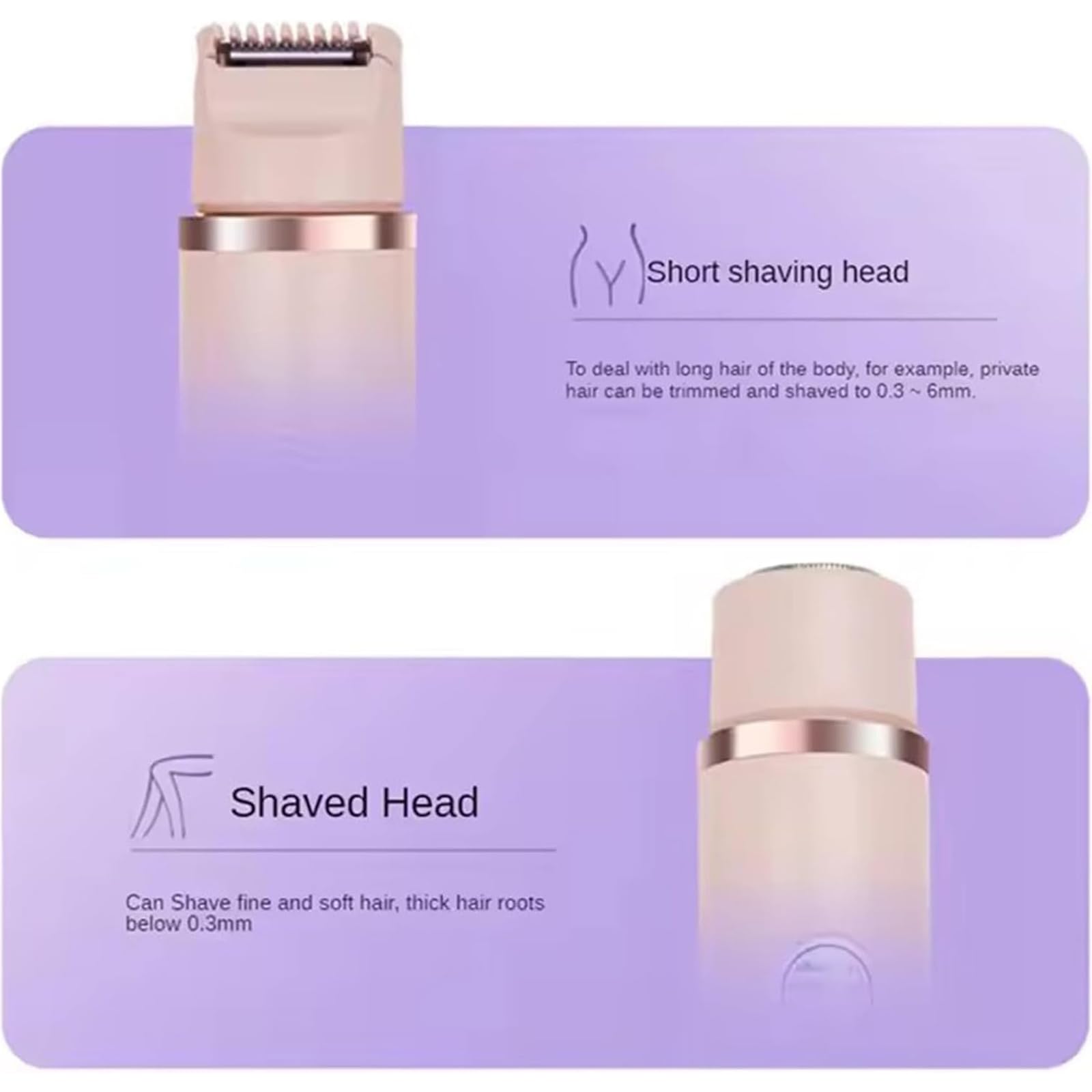 Happywind Electric Razor for Women - Pink Lady Shaver with 3 Floating Heads, Painless Hair Removal for Legs, Underarms & Bikini Area | Cordless Rechargeable Wet & Dry Use - Perfect for Travel, Gym & Sensitive Skin Care
