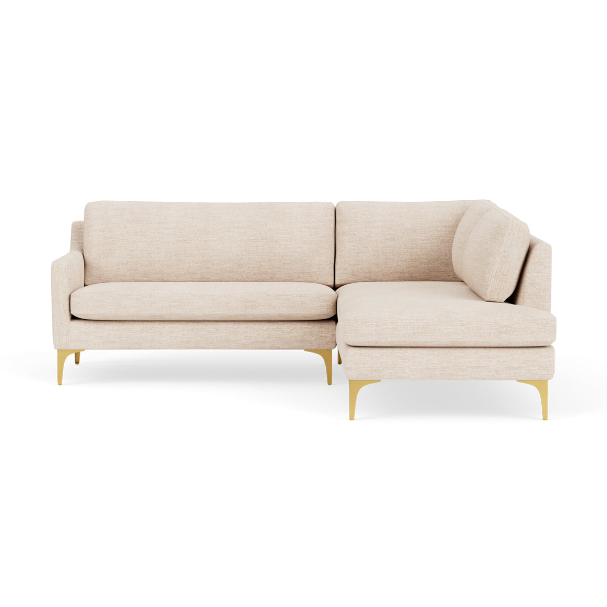 Astha Fabric Right Corner Sofa - Modern L-Shaped Sectional Couch for Living Room, Home Theater & Small Spaces | Comfortable & Stylish Lounge Furniture