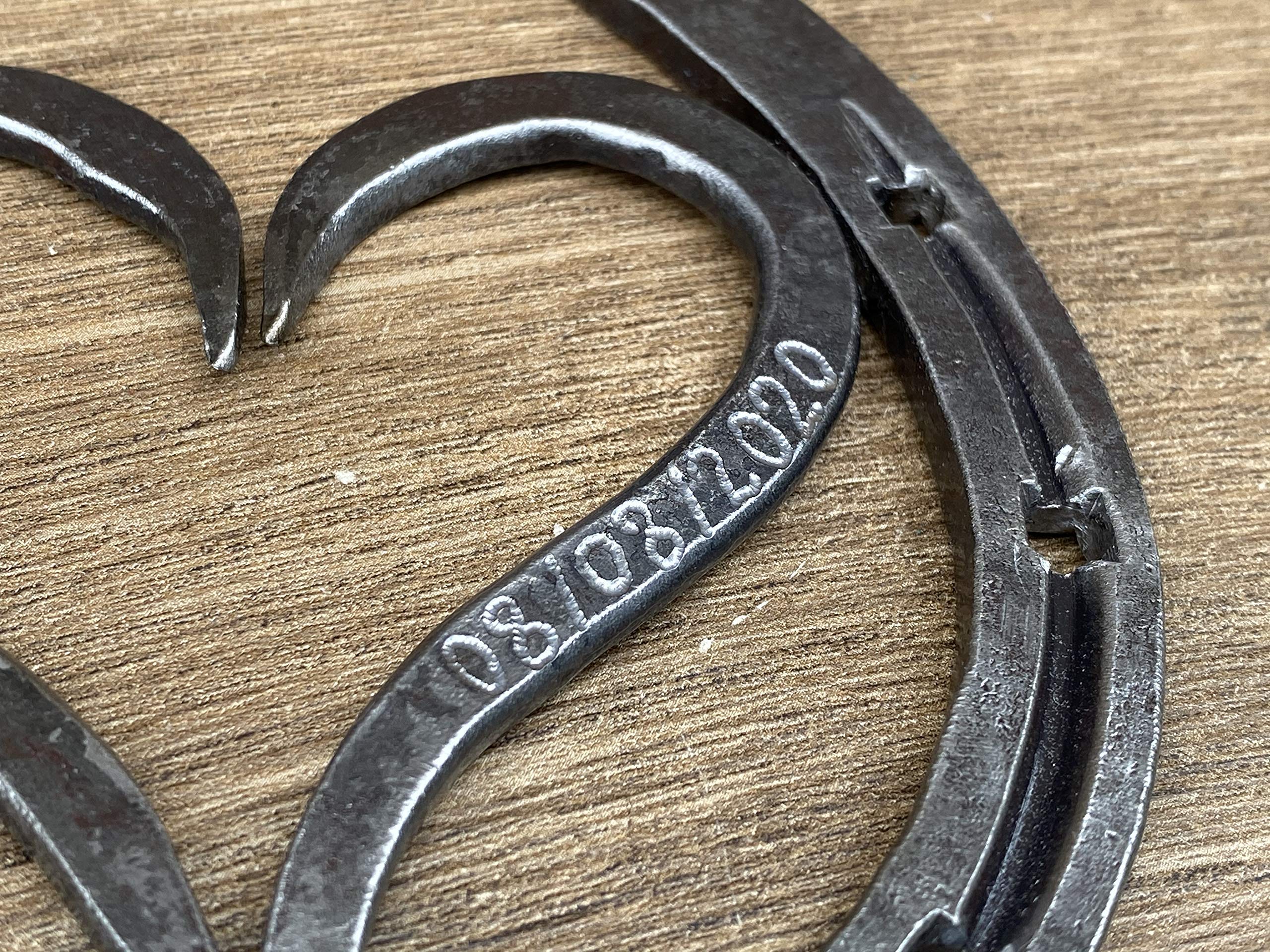 Handmade Iron Horseshoe - Unique 6th Anniversary Gift for Couples, Iron Heart Keepsake, Rustic Home Decor for Farmhouse & Wedding Anniversaries