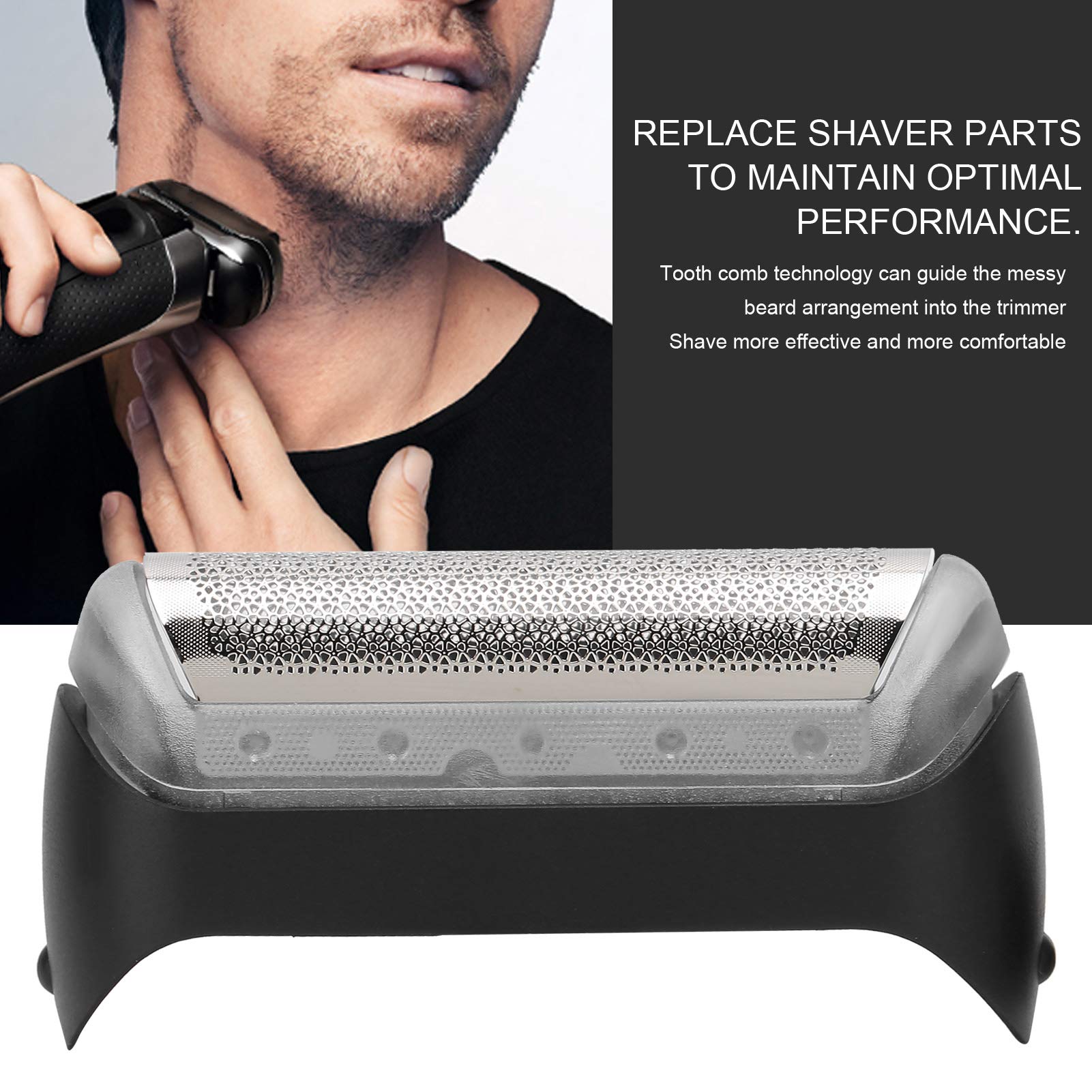 Replacement Foil Shaver Head & Blade Compatible With 10B 20B Electric Shavers - Precision Shaving Accessory Set for Men's Head & Facial Hair Grooming - Perfect for Travel, Home & Professional Barber Use