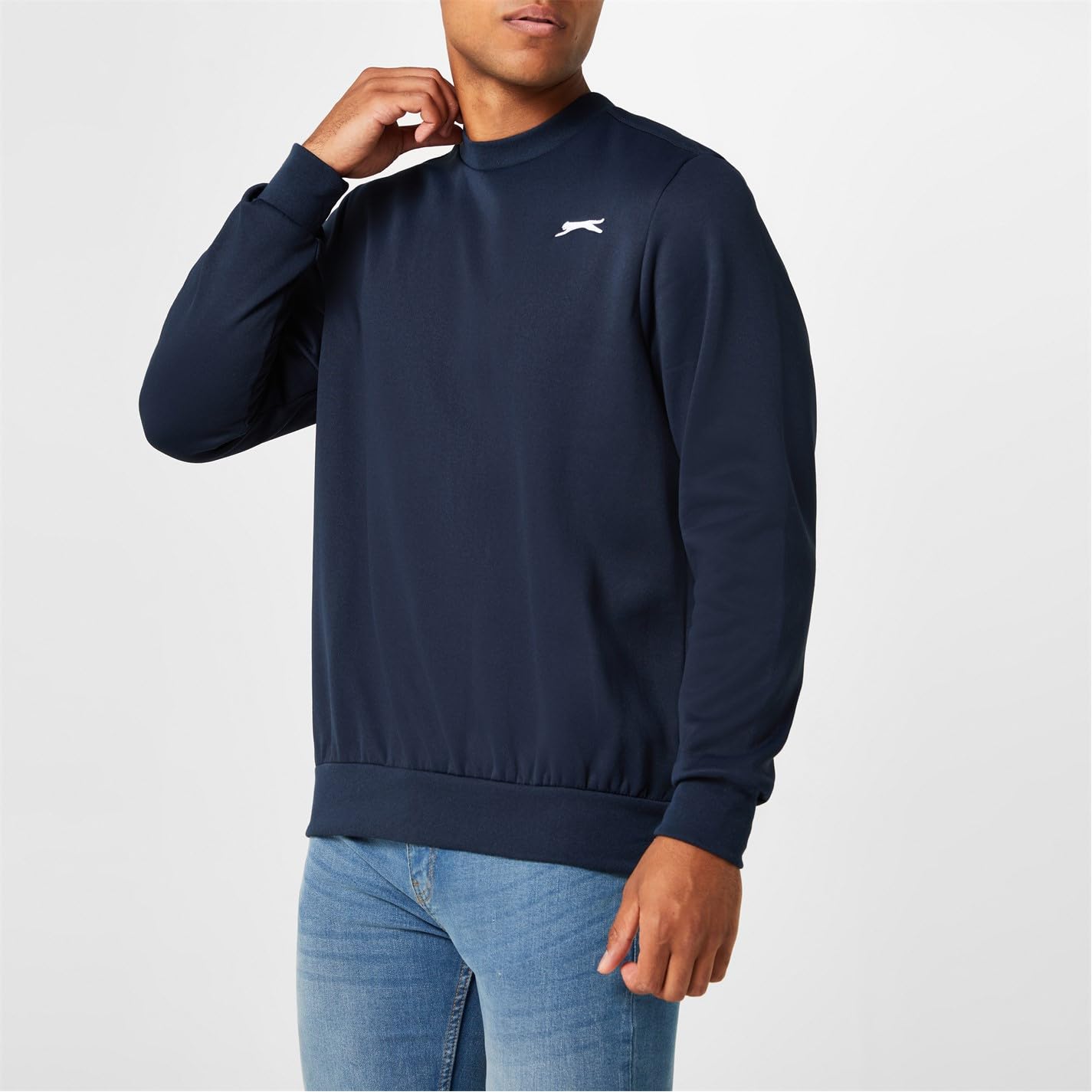 Slazenger Men's Fleece Crew Sweater - Soft & Warm Winter Pullover for Casual Wear, Outdoor Activities & Layering