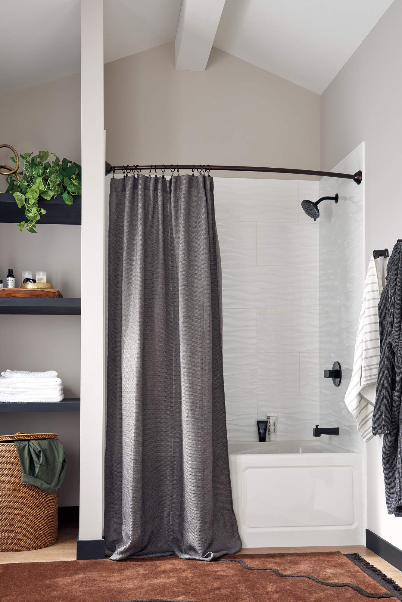 Peerless PTT14419-BL Matte Black Tub and Shower Trim Kit - Bathroom Faucet Set for Shower & Bathtub, Perfect for Modern Home Renovation & Bathroom Upgrade