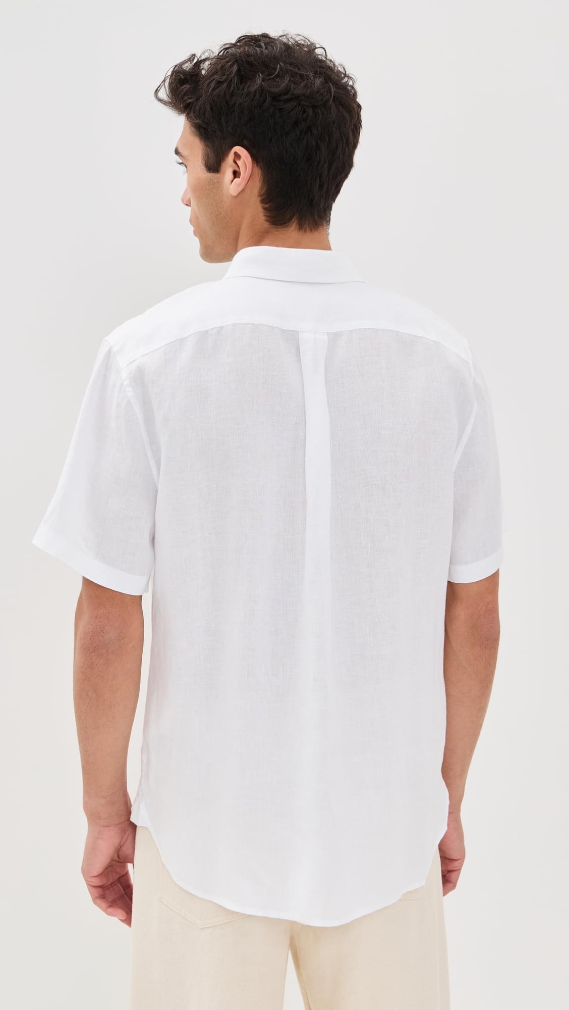 Vince Men's Linen Short Sleeve Shirt - Breathable Summer Casual Button Down Shirt for Beach, Vacation & Outdoor Activities