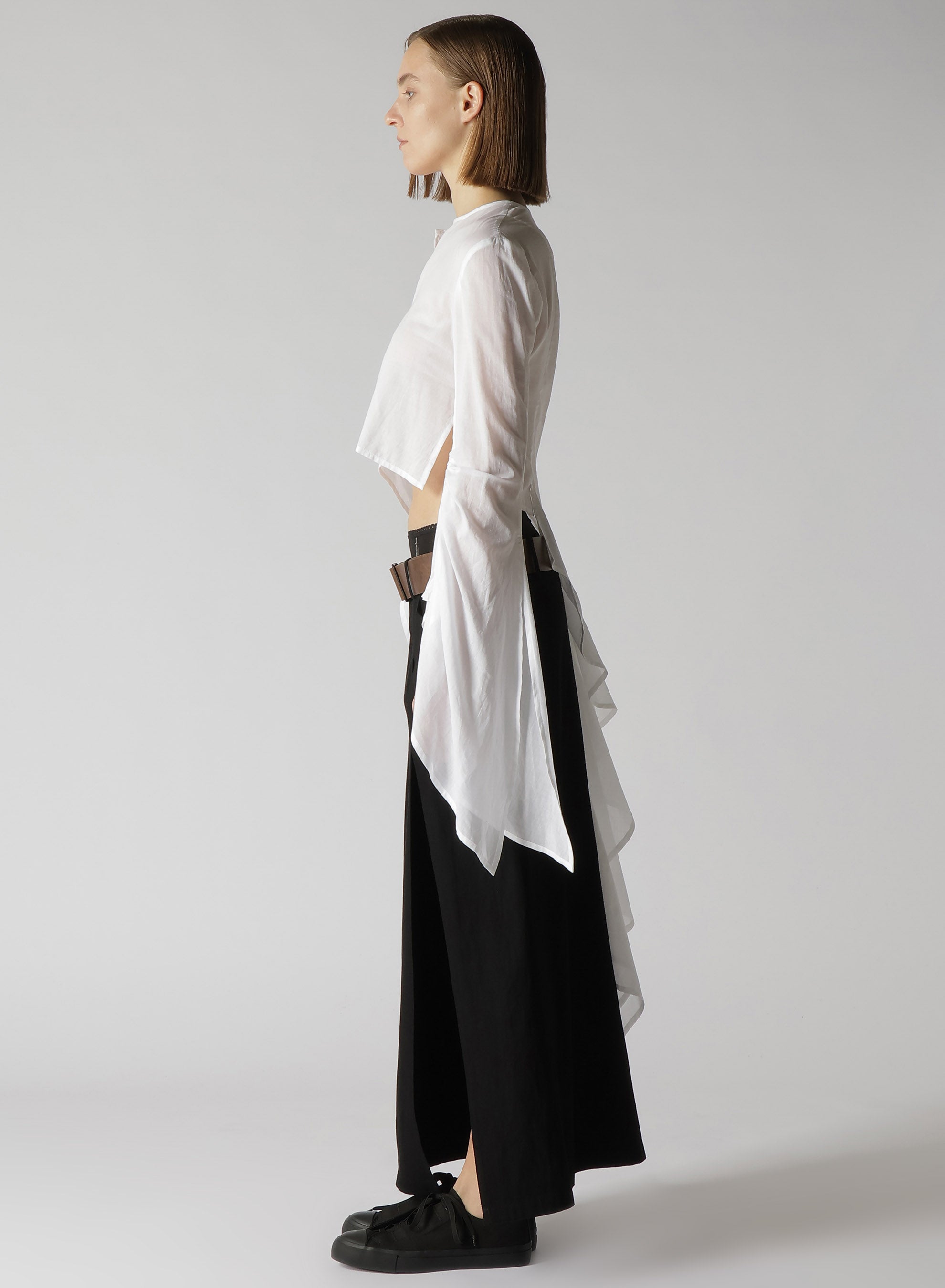 Elegant Cotton Lawn ASM Swallowtail Gather Detail Blouse - Perfect for Office Wear & Casual Outings