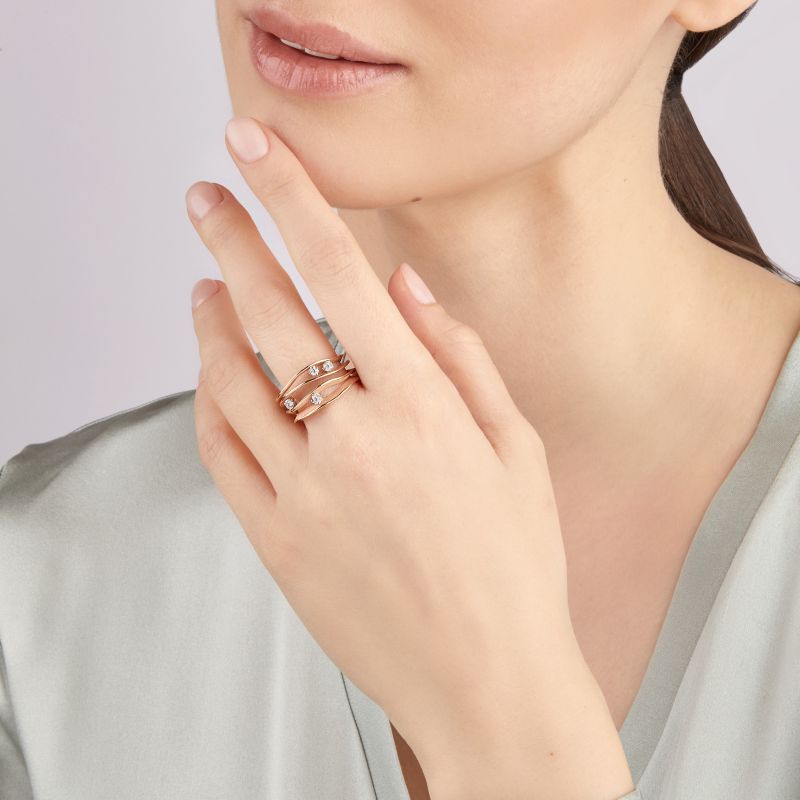 0.27ct Natural Diamond Ring Dune - Elegant Wedding Band, Anniversary Gift for Her, Perfect for Engagement & Special Occasions