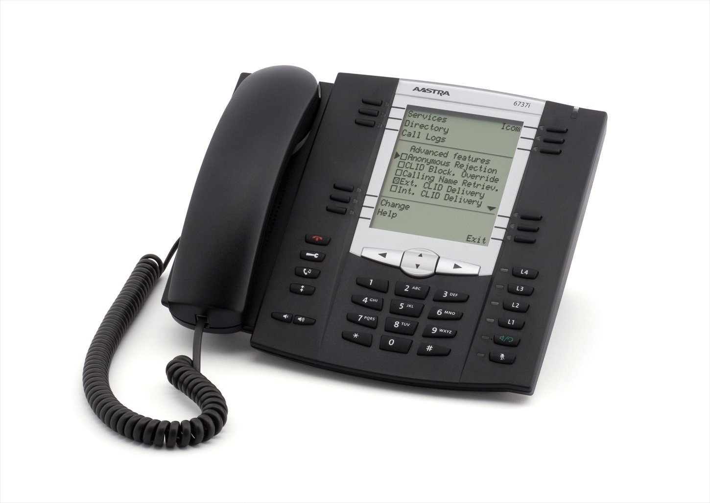 Aastra 6737i IP Phone with Cable - Desktop & Wall Mountable VoIP Business Phone for Office & Home Use