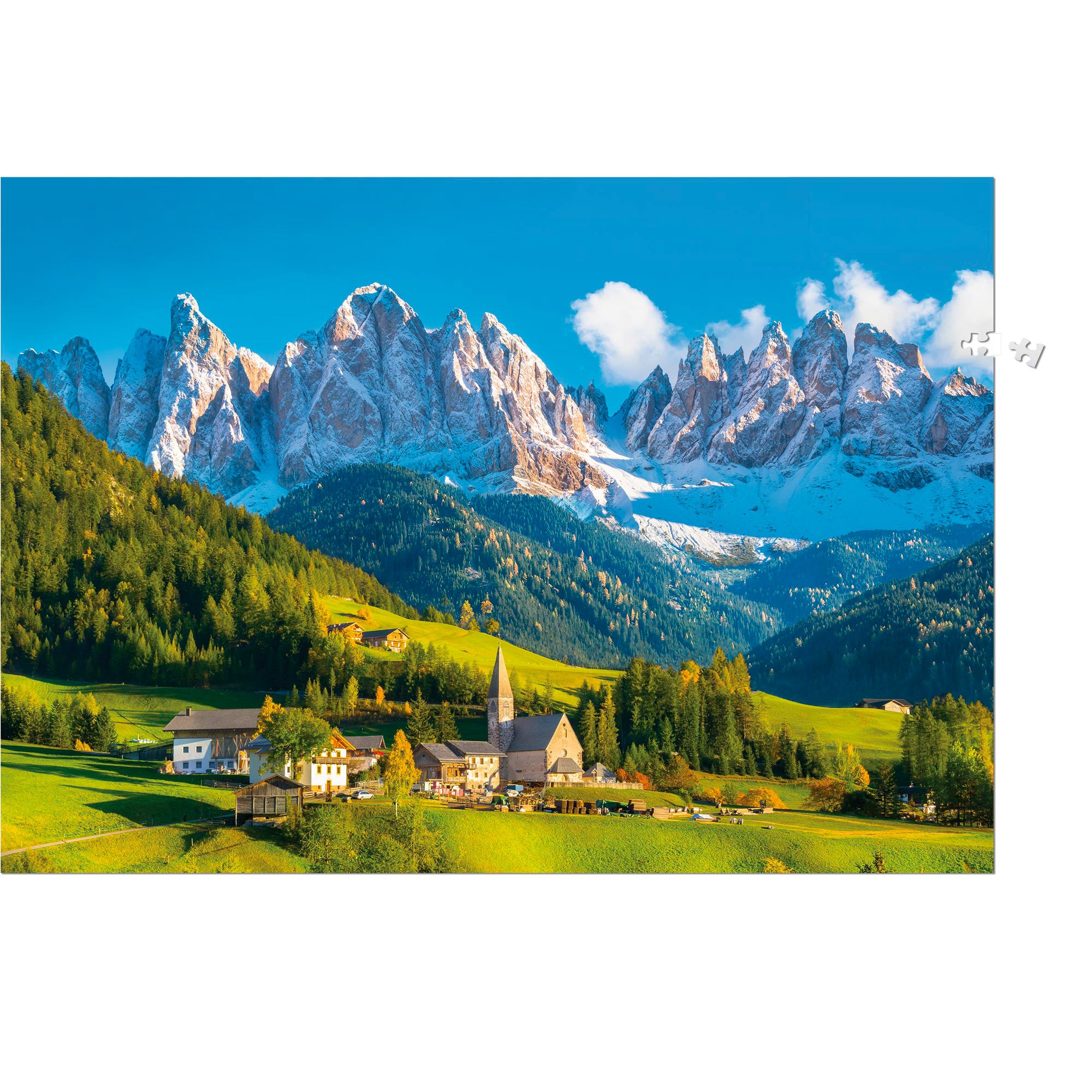 1,000 Piece Jigsaw Puzzle - The Dolomites Italy Landscape - Challenging Adult Puzzle for Relaxation & Home Decor | Perfect for Family Game Night, Stress Relief & Wall Art Display