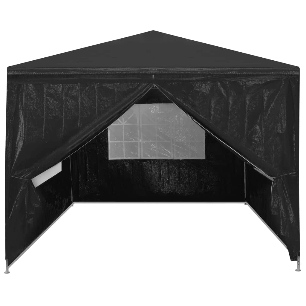 CHARMMA 10x10 Heavy Duty Party Tent - Large Outdoor Pop Up Canopy for Weddings, Backyard Parties & Events | Waterproof & Durable Anthracite Shelter | Perfect for Picnics, BBQs, Festivals & Camping