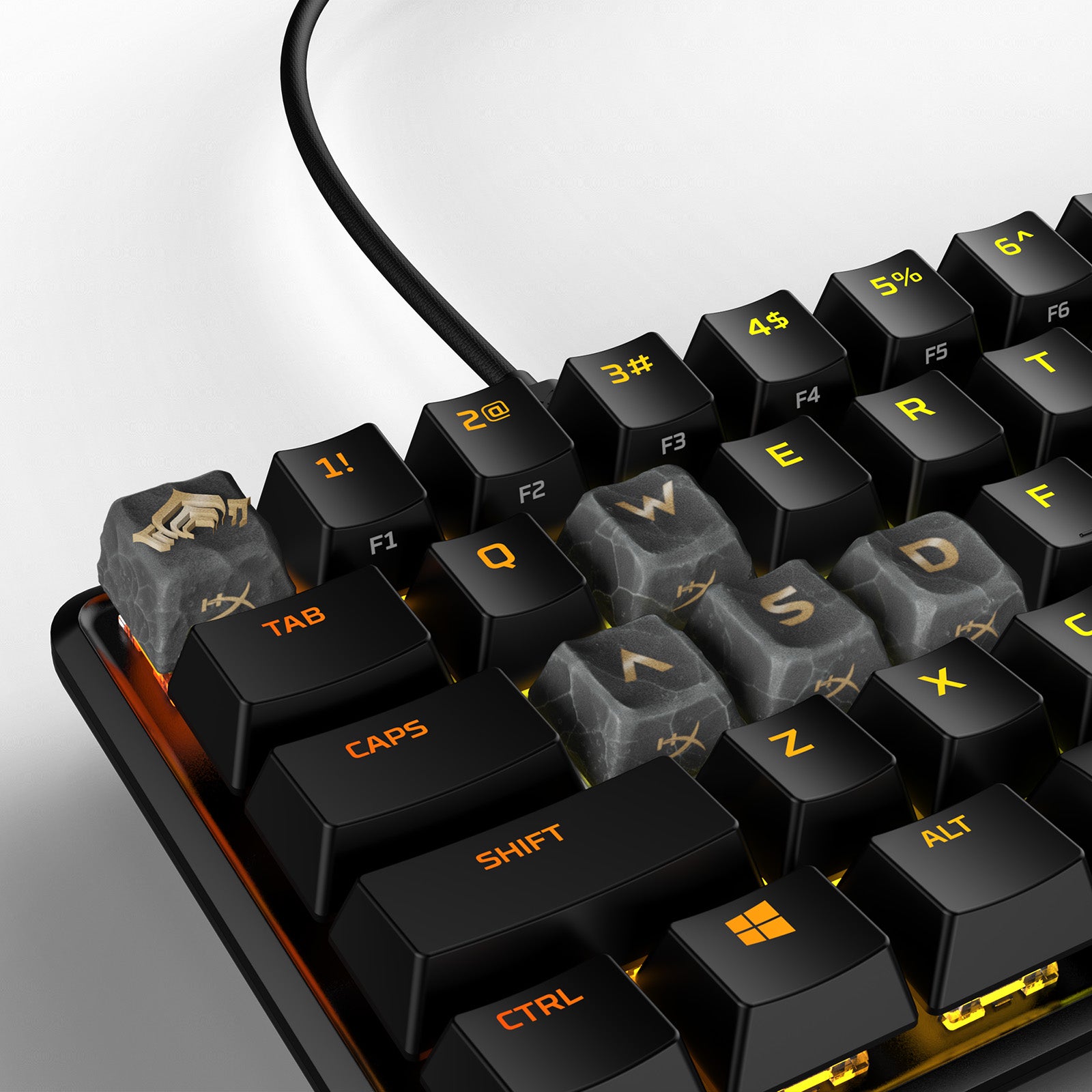 HX3D x Warframe Custom Keycap Set for Mechanical Keyboards - Gaming & Typing Enthusiasts