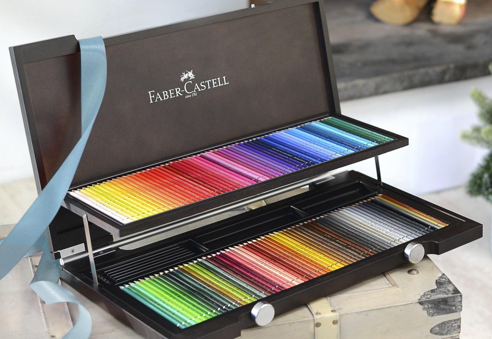 Faber-Castell Polychromos 120 Premium Colored Pencils Set in Wooden Case - Professional Artist Drawing, Sketching & Coloring Supplies for Adults & Kids - Perfect for Art Projects, Illustration & Adult Coloring Books