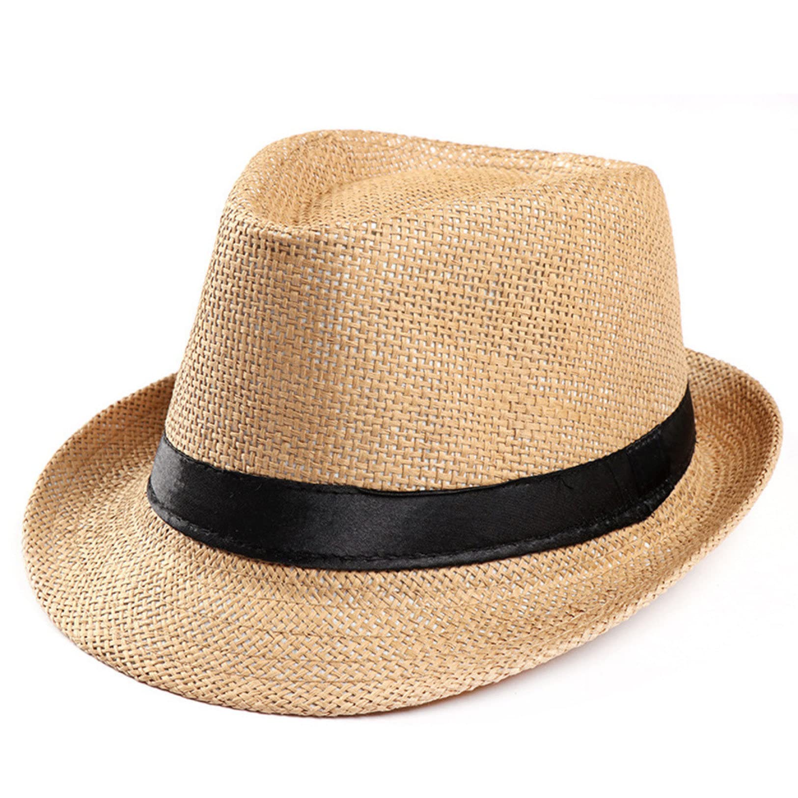 Stylish Fedora Straw Hat for Men - Summer Beach Sun Hat, Lightweight Panama Hat for Travel, Outdoor & Casual Wear - Perfect for Beach Vacations, Pool Parties & Summer Adventures