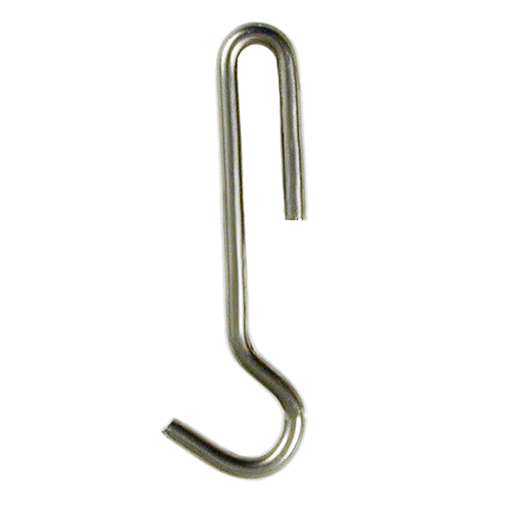 Enclume Handcrafted 4.5-Inch Straight Pot Hooks - 6 Pack Stainless Steel Wall Hooks for Kitchen, Garage & Garden Organization