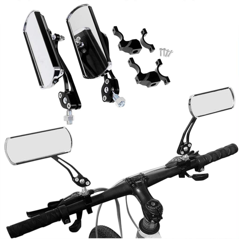 360° Adjustable Bike Mirrors - Universal Handlebar Mount Rearview Mirror for Bicycle, Scooter & Motorcycle - HD Safety Cycling Mirror for Commuting, Road Biking & Outdoor Adventures