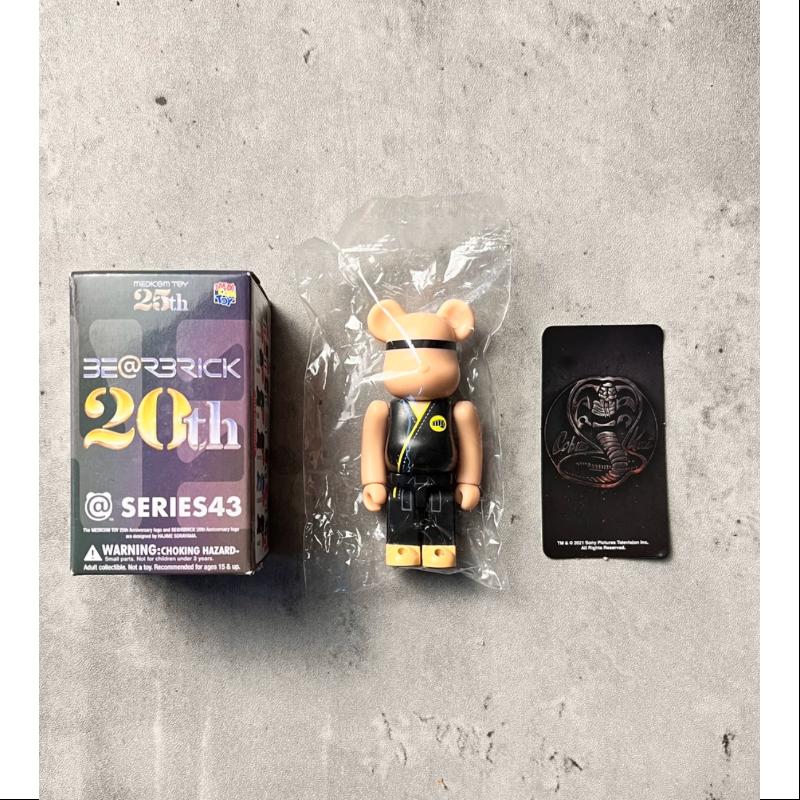 Bearbrick Series 43 ARTIST Cobra Kai 100% Collectible Figure - Limited Edition Anime Action Figure for Display & Gifts - Perfect for Anime Fans, Collectors, and Home Decor