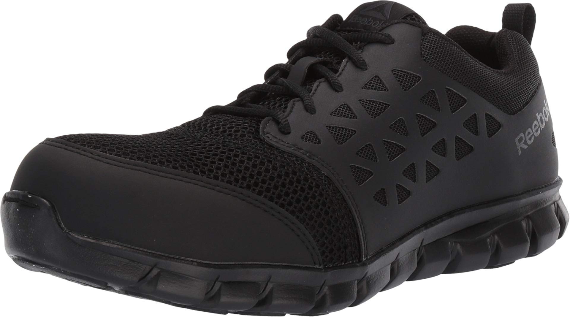 Reebok Men's Sublite Cushion Safety Toe Athletic Work Shoes - Lightweight & Comfortable Steel Toe Sneakers for Construction, Warehouse & Industrial Work