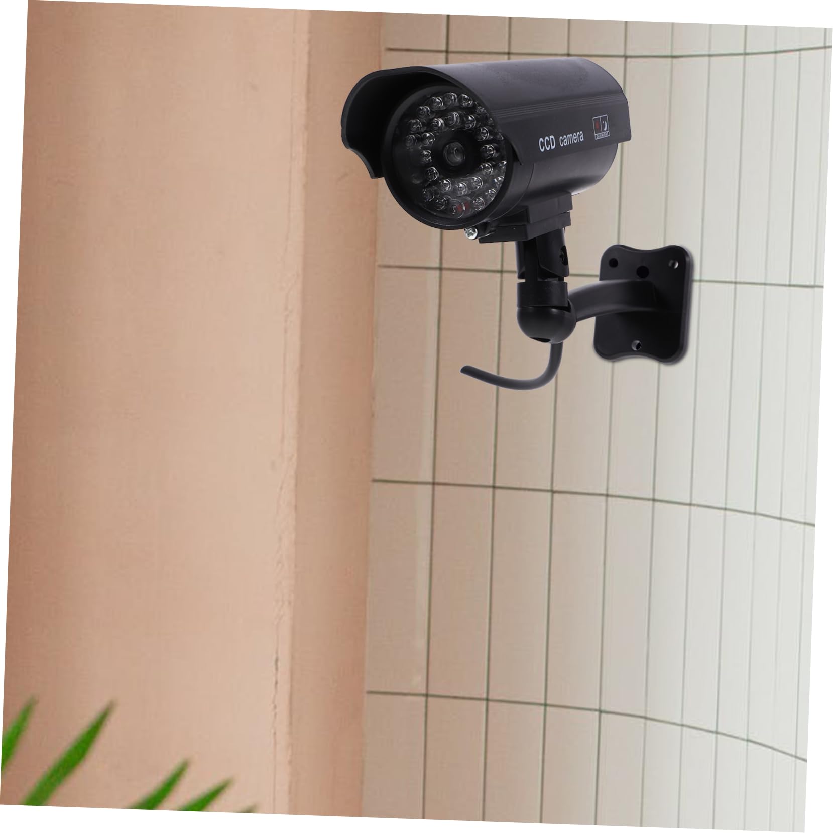 Artibetter 2 Pack Fake Security Camera - High Simulation Dome Dummy Camera with Solar Panel or AAA Rechargeable Batteries, Waterproof & Weatherproof for Home, Office, and Outdoor Surveillance