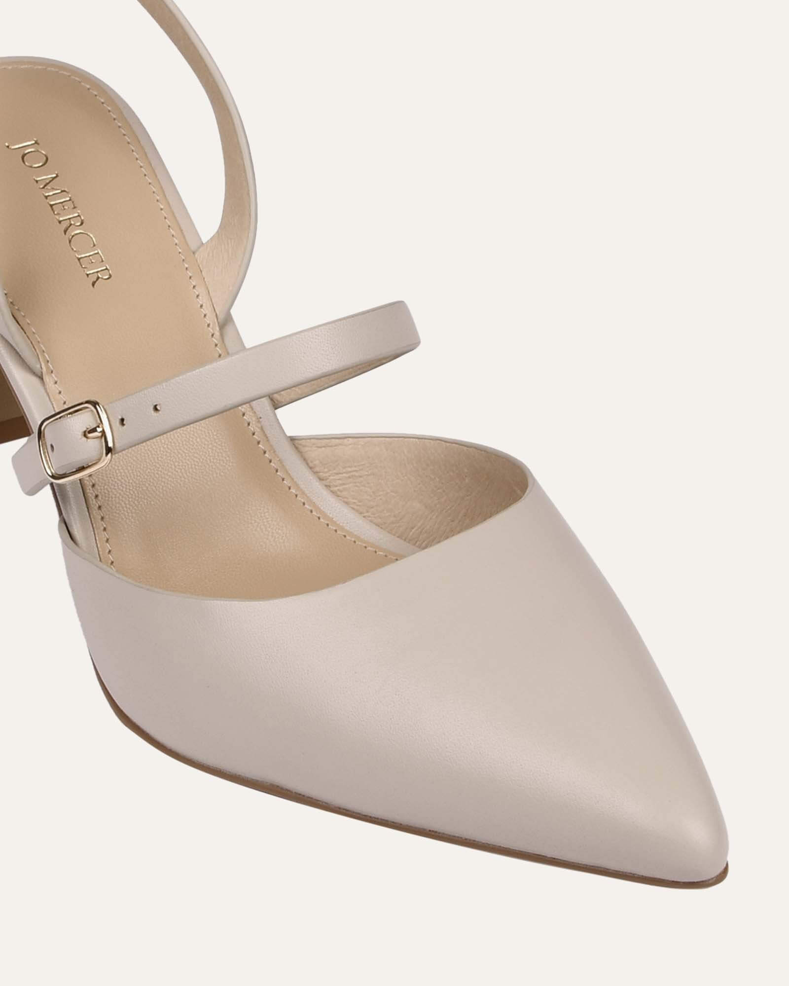 KARINA Women's Mid Heel Pumps - Genuine Bone Leather Dress Shoes for Work, Party & Special Occasions