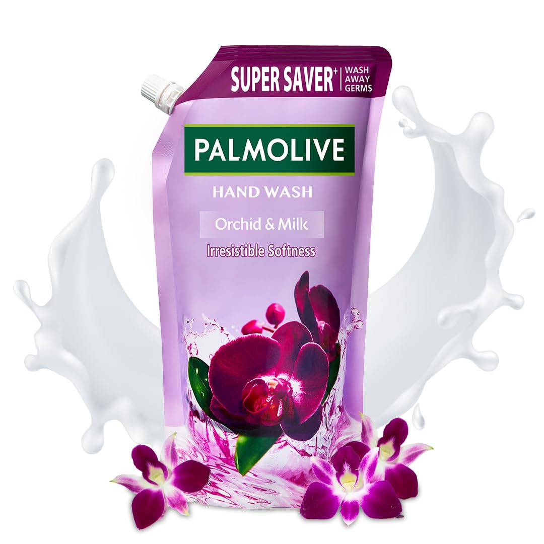 Palmolive Naturals Black Orchid & Milk Hand Wash Refill 750ml - Germ Protection for Home & Office