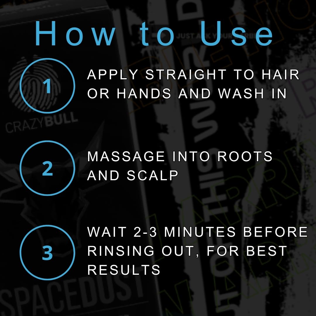 Crazy Bull Cool Water Clarifying Shampoo for Oily Scalp - Menthol & Salicylic Acid Shampoo for Dry & Itchy Scalp - Vegan Oil Control Formula for Men - Travel Size 250ml No Conditioner Needed - Perfect for Gym, Travel & Daily Hair Care