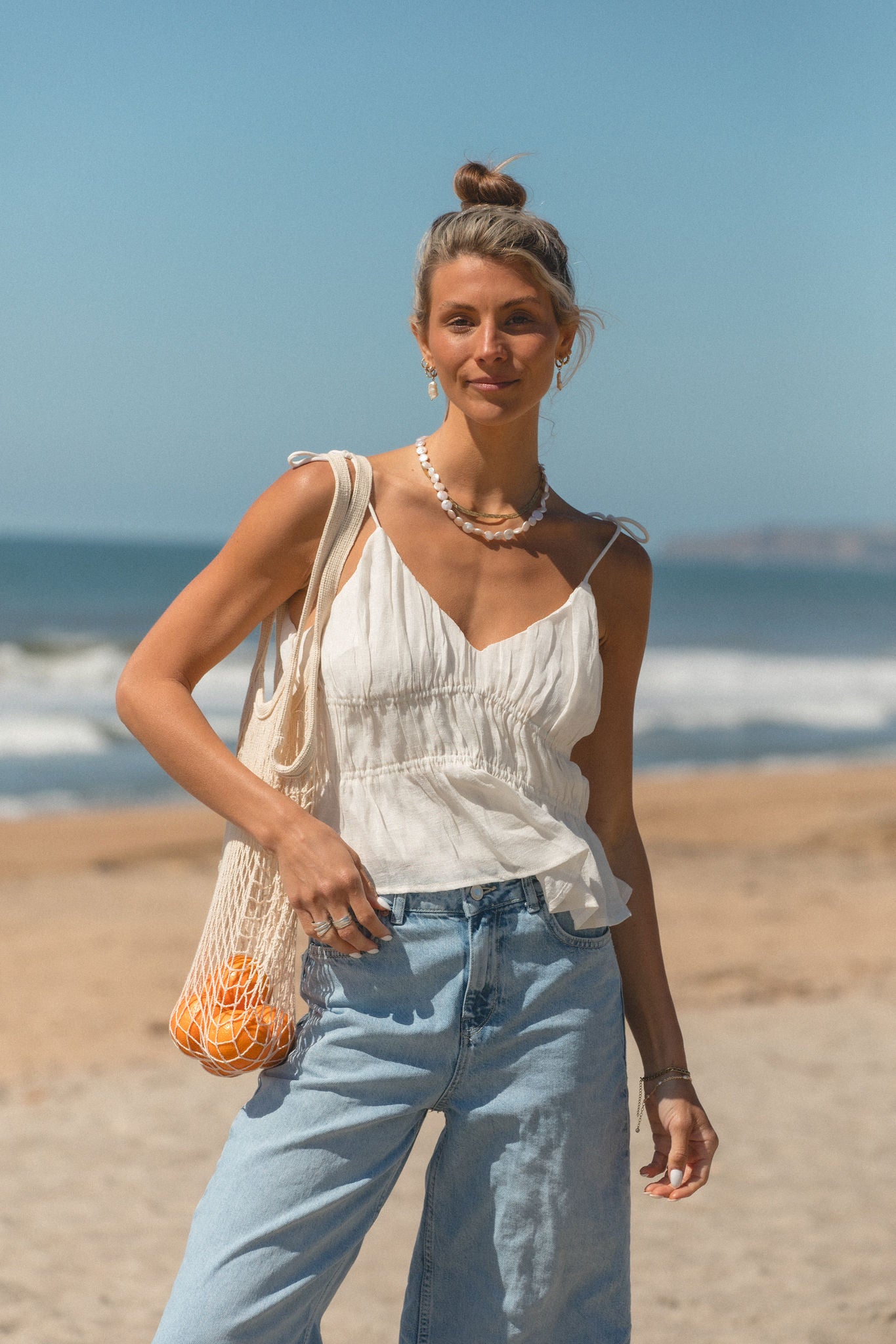 Venice Tiered Tank Top for Women - Flowy Layered Summer Blouse - Perfect for Beach, Vacation & Casual Outfits
